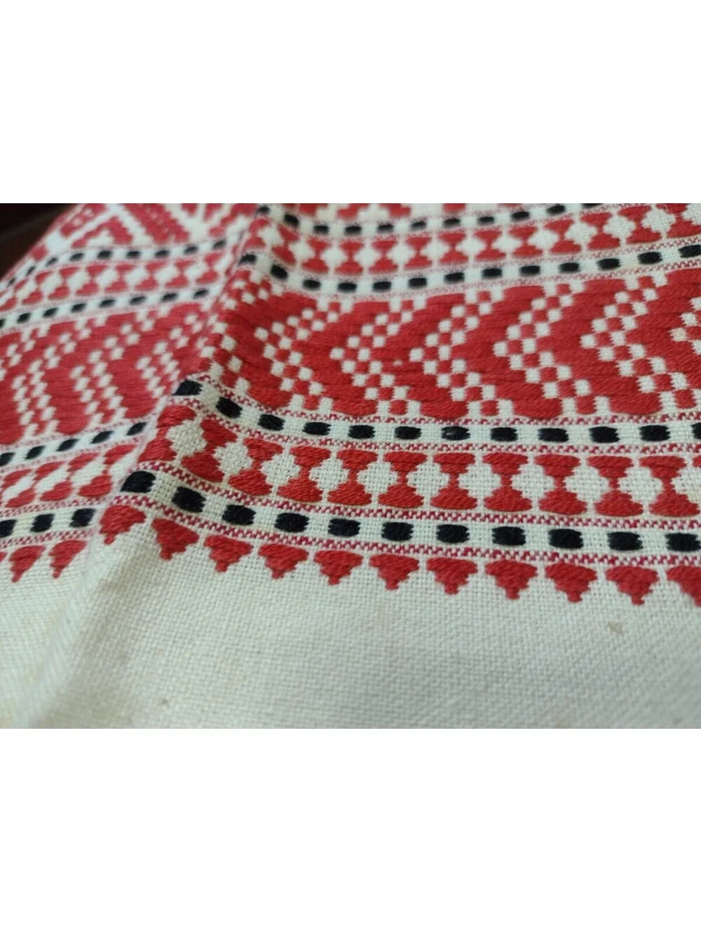 Vintage Folk Art Embroidered Linen Textile Lot Redwork Table Linens Pillow